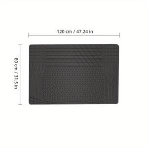 TEMU 자동차 트렁크용 유니버설 PVC 화물 매트, 미끄럼 방지 트렁크 라이너, 차량 보호를 위한 격자형 절단이 포함되어 있습니다.