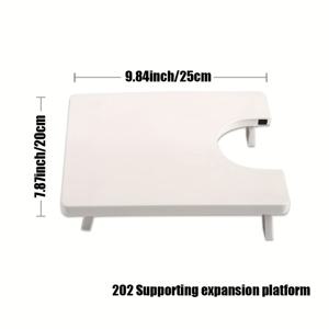 TEMU 1pc 화이트 휴대용 자수기 확장 테이블 - 가정용 자수용 미니 데스크탑 보드, 작업 공간을 개선, 전원 또는 배터리가 필요하지 않음, 가벼우면서 실용적, 공예 및 정장에 이상적, 자수 작업 공간 | 현대 자수기 | 내구성 있는 자수기