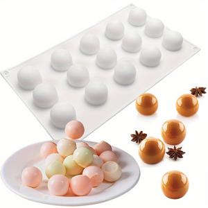 TEMU 1pc, 스피어 무스 케이크 금형, 3D 실리콘 금형, 푸딩 금형, 초콜릿 금형, DIY 케이크 장식 도구, 베이킹 도구, 주방 용품