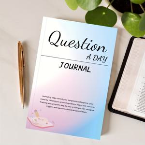 TEMU 100일 감정 건강 일기 - 대학 규칙 자가 돌봄 및 마음챙김 노트북, 일일 질문 자극, 긍정적인 말, 남성 및 여성용 진정 도구 - 증상 추적, 생산성 촉진, 기분 향상에 적합