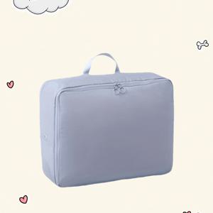 TEMU 1개의 공간 절약 여행 옷 압축 백, 휴대용 의류 보관 파우치, 폴리에스테르, 옷장, 여행 가방, 침실 정리 - 여행 및 가정 정리에 이상적