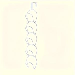 TEMU 5pcs No Punch Hat Storage Rack, 야구 모자 보관, 스카프 보관, 모자 보관 (메탈 후크 포함) - 쉬운 설치, 문 보관 랙, 걸이 모자, 넥타이, 옷, 핸드백, 벽 후크 - 아버지 모자 및 넥타이 정리함