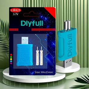 TEMU 2pcs CR425 충전식 배터리 + 충전기 키트 야간 낚시 조명, 빛 스틱, 및 LED 플로트 - 3.7V, 해안 및 내해 사용에 적합한 고광도 레진 낚시 액세서리, 충전식 낚시 조명, 생생한 낚시 액세서리, 내구성 있는 LED 조명