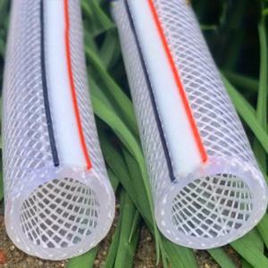 TEMU 고압 저항 250PSI까지의 헤비 듀티 투명 꼰 PVC 비닐 튜빙, 길이 10피트/3미터, 내경 0.4-1인치, 무독성 및 자외선 차단 처리, 산업용·농업용·공학적 애플리케이션 유동 전송 호스 | 강화 구조 | 자외선 보호 튜빙