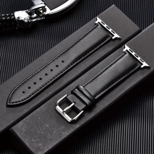 TEMU Apple Watch Ultra 9/8/7/SE/6/5/4/3/2/1용 대체 인조 가죽 시계줄 - 부드러운 비즈니스 스타일, 세련된 디자인, 내구성 있는 스트랩과 디플로이 클라스프, 38mm부터 49mm까지 맞음