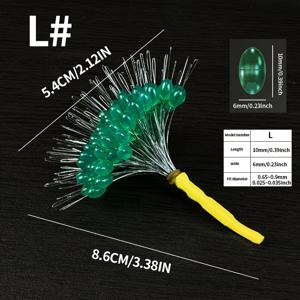 TEMU Chelesh 실리콘 비즈 & 낚시줄 스토퍼 - 혼합 색상, 낚시 경험 향상