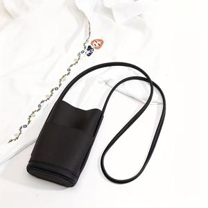TEMU 1개 시크한 여성용 합성 가죽 크로스바디 폰 백 - 블랙, 브라운, 올리브 그린, 핑크-베이지 & 화이트의 다용도 미니 숄더 퍼스, 일상 사용에 완벽|미니크로스백