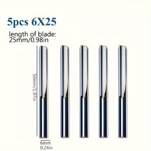 TEMU 4/5개 4/6mm 이중 가장자리 그루브 밀링 커터 조각 커터 밀링 커터 헤드 조각 커터 헤드 도구 수직 밀링 커터 도구 CNC 밀링 커터 목공 도구 목재, 철, 아크릴에 적합