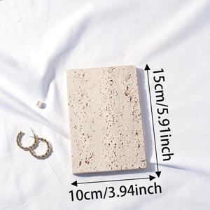 TEMU 테이블탑용 스톤 장신구 디스플레이 트레이 - 액세서리 및 장식을 위한 미완성 직사각형 다목적 트레이 세트, INS 스타일 동굴 스톤 쿠션, 다양한 잠금 유형, 사진 소품 및 가정 장식에 이상적