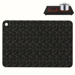 TEMU 실리콘 유도 조리대 매트, 52.07 x 77.98 cm - 스크래치 방지 스토브탑 보호대, 내열 표면 패드, 폴리우레탄 섬유, 유도 레인지용 다기능, 플라스틱, 비식품 접촉 1개|인덕션
