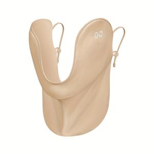 TEMU 1pc GOLOVEJOY 여성 여름 태양 보호 얼굴 마스크 - 통기성, 냉각성 나일론 블렌드 골프, 사이클링, 낚시 및 야외 스포츠 - 밝은 베이지 친화적인 디자인, 손세탁만, 야외 스포츠 장비 | 세련된 헤드기어 | 편안한 핏|스포츠|마스크|자전거