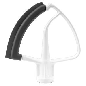 TEMU KitchenAid 믹서용 플렉스 엣지 블렌더 부착물, 4.5-5쿼트 틸트 헤드 스탠드 믹서와 유연한 실리콘 스패출러, 알루미늄 합금 구조, 블랙 핸들 & 투명 볼 스크레이퍼, 스탠드 믹서 부착물 | 유연한 스패출러 | 실리콘 엣지 스크레이퍼