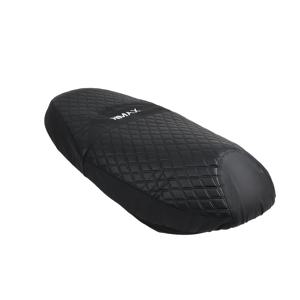 TEMU Yamaha N-MAX 155/125 (2020-2024)용 블랙 PU 가죽 시트 쿠션 커버 - 스티치 디자인, 두꺼운 폼 편안함, 쉬운 설치, 내구성 있는 보호, 스쿠터 시트 업그레이드 | 스티치 커버 | 두꺼운 폼 쿠션