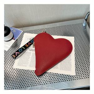 TEMU 캔디 컬러 코인 지갑 귀여운 손 잡는 사랑 가방 코인 립스틱 이어폰 정리함 작은 지갑