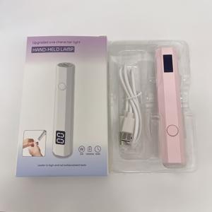 TEMU LED 디스플레이가 있는 미니 네일 라이트, 충전식, 빠른 건조, 컴팩트하고 휴대용, 손과 발용, 모든 젤 네일 아트 도구를 고체화|젤네일
