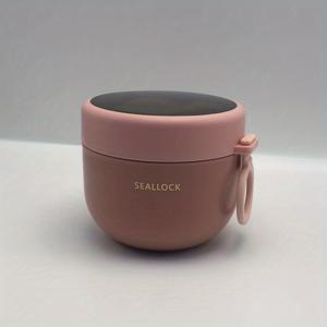 TEMU 1pc 600ml 보온 보냉 도시락 - 내구성이 뛰어난 PP 소재, 국물 및 벤토용 누출 방지 디자인, 야외 피크닉에 완벽한 피크닉 필수품|스타일리시한 도시락|안전한 뚜껑 닫기, 도시락