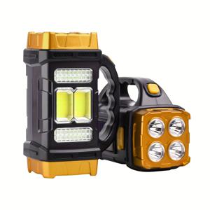 TEMU 1개 태양광 & USB 충전식 LED 캠핑 랜턴 - 휴대용 다기능 야외 조명, 빨간불, SOS 신호, 4가지 모드, 캠핑, 하이킹, 낚시용 1500mAh 니켈 배터리|캠핑랜턴