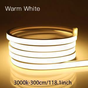 TEMU 1pc, USB 전원 COB LED 네온 라이트, 3.28-9.84 인치, 방수, 터치 제어, 조절 가능한 밝기, 삼색 온도 3000K/4000K/6000K, 야외 정원, 실내 거실, 캐비닛 조명에 이상적, 데이 장식