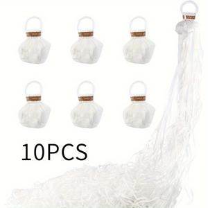 TEMU 10개 깜짝 손 던지기 컬러 리본, 손 던지기 꽃 종이 태슬 팝콘, 작고 휴대하기 쉬움, 결혼식에서 사용되는 놀라운 만들기에 적합, 파티 | 축하 행사 | 졸업 시즌 및 파티에 적합, 웨딩 | 싱글 파티 | 생일 | 모임 | 음악 축제 | 어머니날 | 기타 축제에도