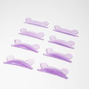 TEMU 8개 세트 보라색 리틀 베어 속눈썹 리프트 패드, 저자극성 및 무알코올 속눈썹 펌 컬러, 부드러운 리프팅 롤러, 쉽게 세척 가능 & 재사용 가능, 4가지 사이즈, 2024년 신제품 메이크업 도구