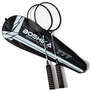 TEMU 2pcs BOSHIK 777 배드민턴 라켓 세트, 대형 프레임, 철 합금, 여러 색상 선택 가능, 휴대용 가방 포함, 야외 스포츠에 적합, 데이, 추수 감사절, 크리스마스, 새해와 새해를 위한 완벽한 선물