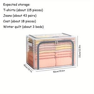 TEMU 3개 URBANWAVE 대용량 접이식 보관 상자, 뚜껑이 있는 방수 보관 상자, 옷, 장난감, 책, 신발, 의류 보관 상자, 침대 아래 보관 상자, 침실, 집, 휴일 선물, 크리스마스, 할로윈, 부활절, 데이, 추수 감사절