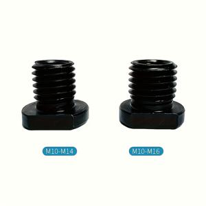 TEMU DIY 애호가 및 전문가를 위한 이상적인 선택, 전기 공구용 폴리싱 스피널 너트 커넥터 포함 2개 세트 각도 그라인더 변환 어댑터 - M10에서 M14/M16 나사산으로의 변환, 내구성 있는 금속 디자인 | 고품질 나사산