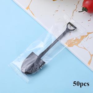 TEMU 50/100개 디저트 스푼, 케이크, , 젤리, 푸딩, 과일, 샐러드, 요거트용 플라스틱