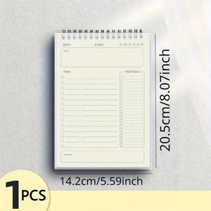 TEMU A5 스파이럴 노트패드 160페이지 - 일상 계획, 할 일 목록 및 작업 관리에 이상적 - 학교 및 사무실 사용에 완벽함