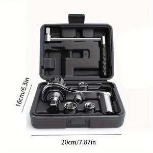 TEMU 스포츠 Torque Multiplier 렌치 세트 - 스테인리스 스틸, 조절 가능, 수동 노동 절약 고 토크 도구, 17mm/19mm/21mm 소켓, 자동차 타이어 루그 넛 제거, 트럭 및 트레일러용