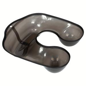 TEMU 남녀 공용 성인 젤 헤어디스팅 어깨 지원, 블랙, 냄새 없는, PVC, 퍼밍, 스트레이트닝, 헤어 염색, 퍼밍 도구 액세서리 트레이, 퍼밍, 컬링 및 스트레이트닝 치료를 위한 일반 헤어 타입