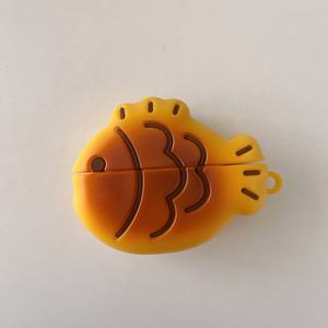 TEMU For AirPods 1/2/3/4/pro용 실리콘 이어폰 케이스, 충격 방지 및 긁힘 방지, 포트 및 터치 제어에 완전 액세스, 노란색