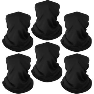 TEMU 6pcs 무조건 여름 냉각 목 얼굴 마스크 스카프 통기성 헤드 스카프 방풍 방진 마스크 사이클링, 낚시, 달리기, 야외 스포츠에 적합