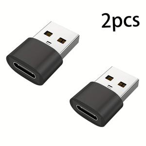 TEMU 2pcs/3pcs/4pcs USB C 여성을 USB A 남성 어댑터, 유형 C를 USB A 충전기 케이블 컨버터 IWatch 7 AirPods, MacBook, iPhone 12 13 Pro Max, iPad Mini|C타입충전기