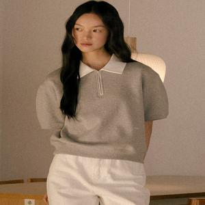 [틸아이다이] 카라 베이직 코툰 티셔츠