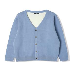 [애드호크] 남성 루즈핏 Y네크 기본 카디건 (BLUE) (HB2GD30)