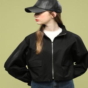 [59차 재입고] WOMEN 크롭 오버핏 숏 야상 점퍼 자켓 [BLACK]