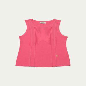 Sunkist knit iced sleeveless knit - Orange/Pink/Cream/Blue