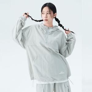 [UNISEX] 미니멀 타슬란 아노락 맨투맨 3color