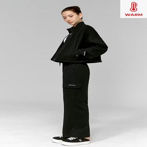 코튼플러피 카고 와이드팬츠 블랙