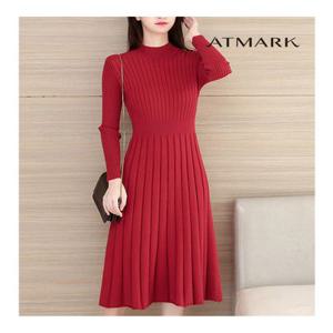 ATMARK 슬림골지니트원피스_AA36OP021G