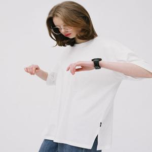 (1+1)레이어드 크루넥 트임 반팔