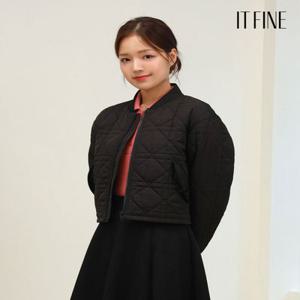[잇파인] 퀄팅 크롭 경량 패딩 점퍼(2컬러)_P24WPD001