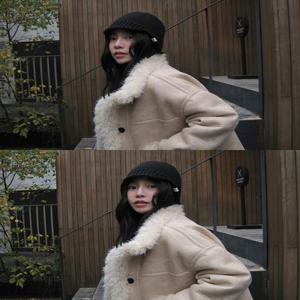 [누적2천장/지안'pick] 오블린 퍼배색 스웨이드 무스탕