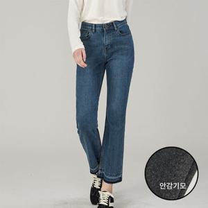 [로코엘라] 메이슨 웜기모 세미 플레어 밴딩 여성 데님