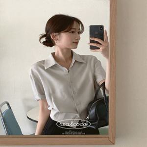 [단독] [여름/슬림핏/누적5만장/made] 러피 핀턱 크롭 블라우스 - 7 Color (하객룩/레이어드/출근룩/롱슬리브/크롭/오피스룩/셔츠/면접/상의/긴팔/반팔)