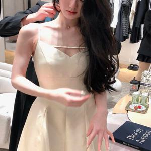 [MADE????고퀄]★칼리/롱원피스/웨딩드레스★화이트드레스/블랙드레스/레이어드/A라인/브라이덜샤워/웨딩스냅/파티룩/셀프웨딩/2부드레스/휴양지/하객원피스