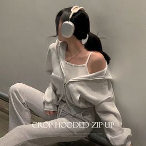 MADE????[1만장돌파????] 핏대박 크롭 후드 집업 투웨이 크롭집업 6color