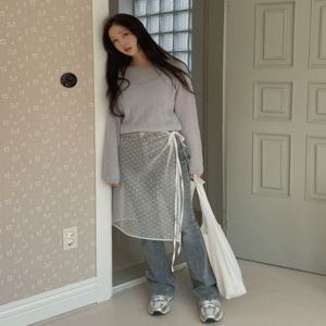 [단독]소장하세요????레이어드 레이스 랩 스커트/팬츠위에 레이어드/레이스스커트/랩치마/망사/레이스치마/시스루