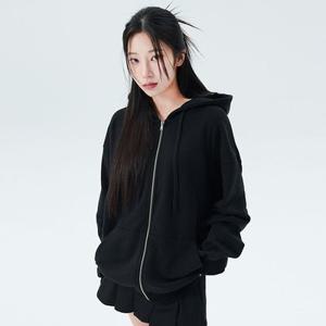 [당일발송] [3단쭈리] 무지 후드집업